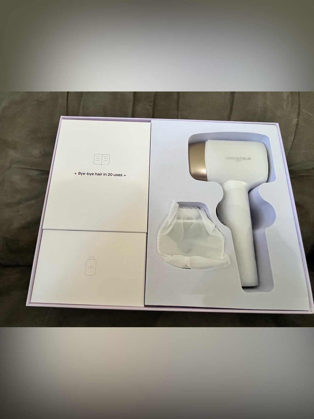 Wavytalk-Sleek White & Gold At-Home IPL Hair Removal Device